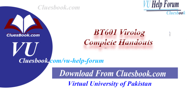 BT601 Virology Complete Handouts