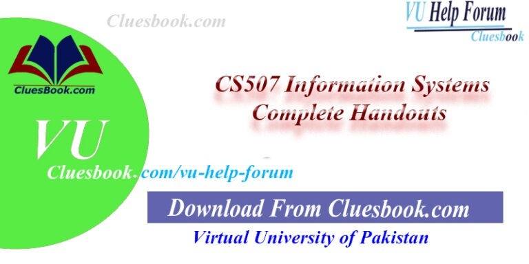 CS507 Information Systems Complete Handouts