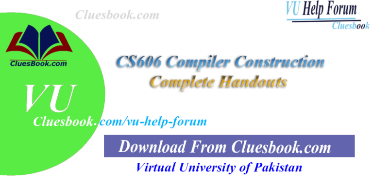 CS606 Compiler Construction Complete Handouts