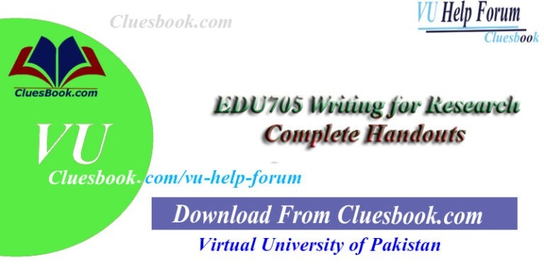EDU705 Writing for Research Complete Handouts