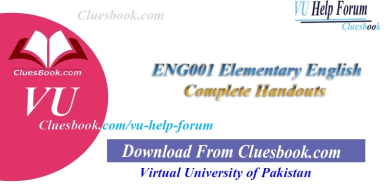 ENG001 Elementary English Complete Handouts