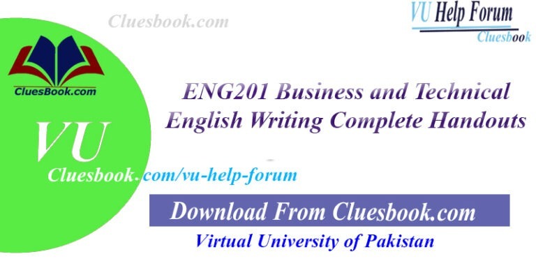 ENG201 Business and Technical English Writing Complete Handouts