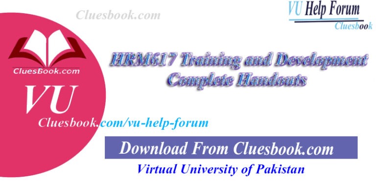 HRM617 Training and Development Complete Handouts