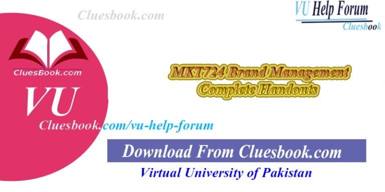 MKT724 Brand Management Complete Handouts