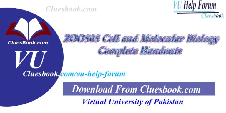 ZOO505 Cell and Molecular Biology Complete Handouts