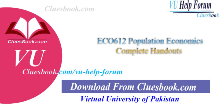 ECO612 Population Economics Complete Handouts