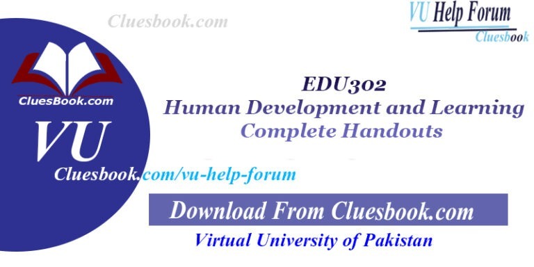 EDU302 Human Development and Learning Complete Handouts