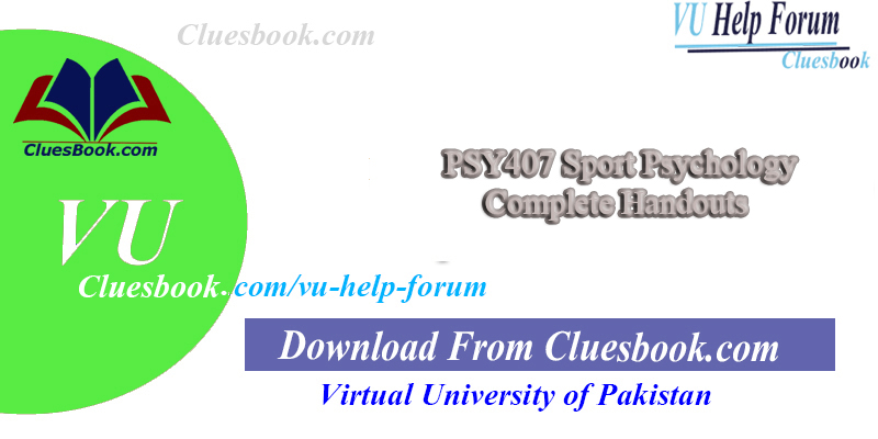 PSY407 Sport Psychology Complete Handouts