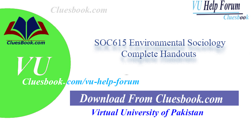SOC615 Environmental Sociology Complete Handouts