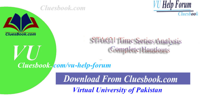 STA621 Time Series Analysis Complete Handouts