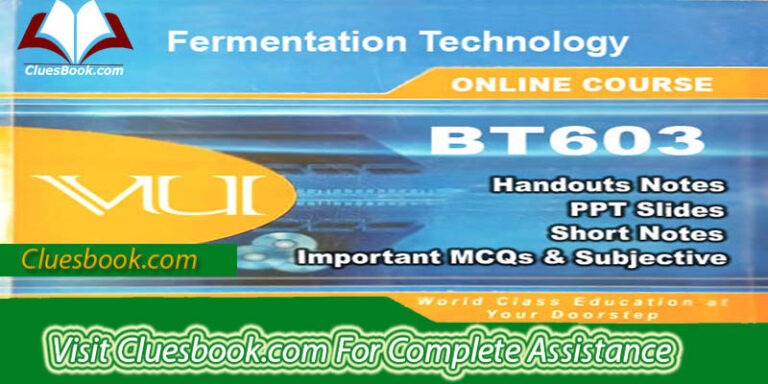 BT603 Fermentation Technology Complete Handouts In PDF File