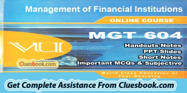 MGT604 Complete Handouts 1 to 45 Lectures In Single Pdf