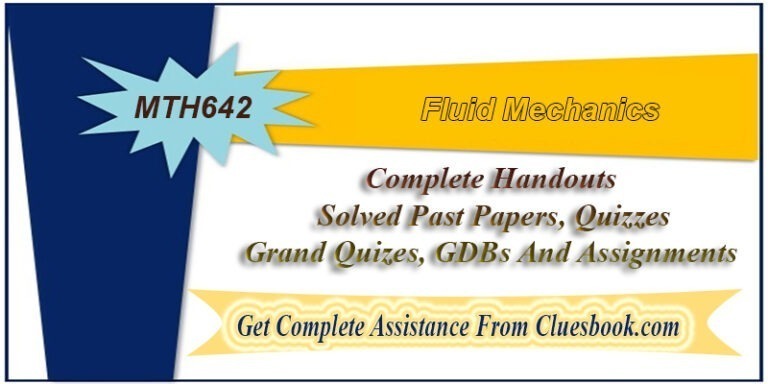 MTH642 Fluid Mechanics Complete Handouts