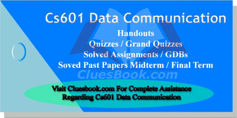 Cs601 Data Communication