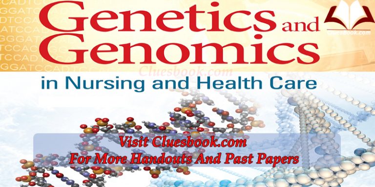 BT732 Genetics And Genomics Complete Handouts