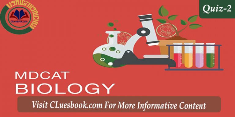 Online MDcat Test Preparation Series Quiz-02