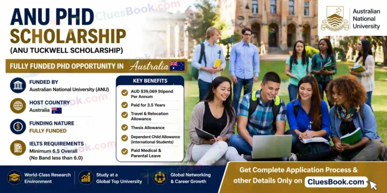 ANU PhD Scholarship in Australia