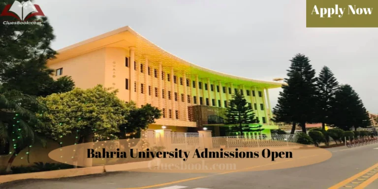 Bahria University Admissions Open