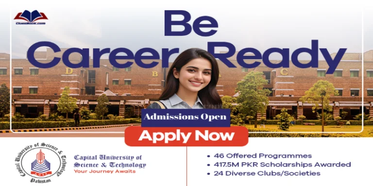 Capital University of Science & Technology Admission Procedure - CUST Spring 2024 1 CUST University Admissions