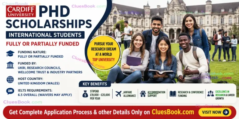Cardiff University International Scholarships for PhD