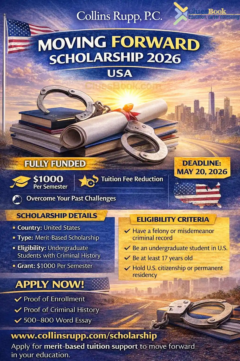 Collins Rupp, P.C. Moving Forward Scholarship USA 2026 1 Collins Rupp, P.C. Moving Forward Scholarship USA 2026