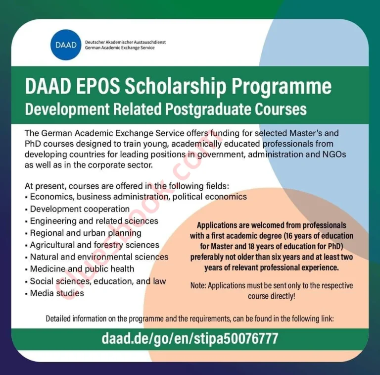 DAAD EPOS Scholarship Courses in Germany