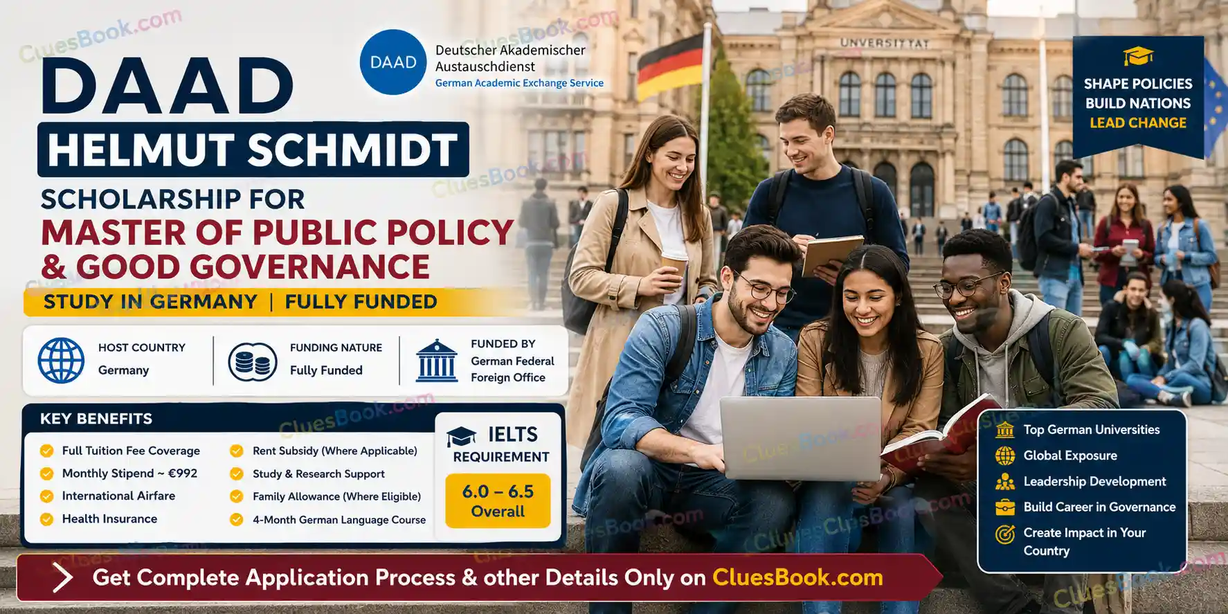 DAAD Helmut Schmidt Scholarship for Master of Public Policy and Good Governance 2027 1 DAAD Helmut Schmidt Scholarship for Master of Public Policy