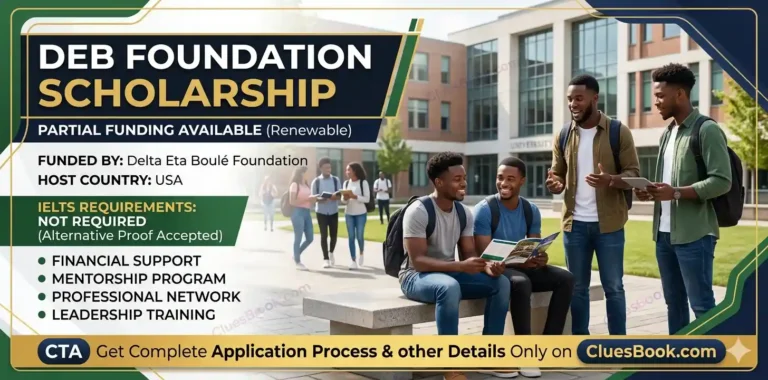 DEB Foundation Scholarship in USA