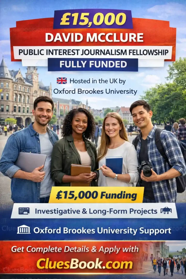 David McClure Public Interest Journalism Fellowship in UK