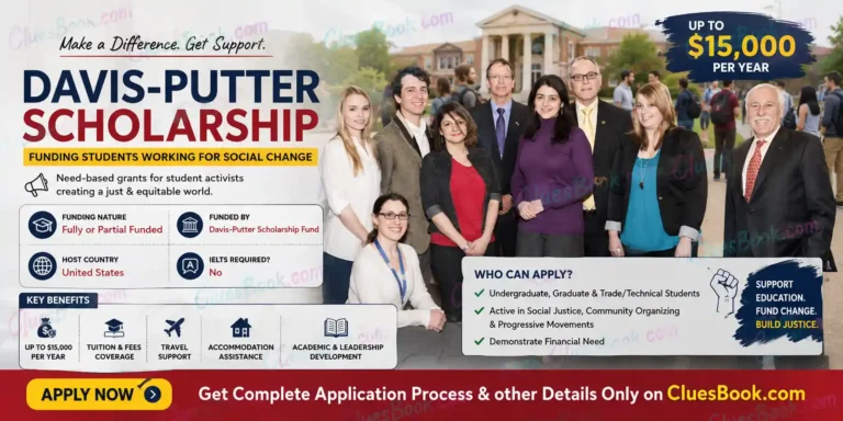 Davis Putter Scholarship For Undergraduates in USA