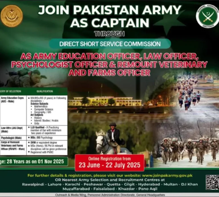 Direct Short Service Commission Jobs 2025 13 Direct Short Service Commission Jobs 2025