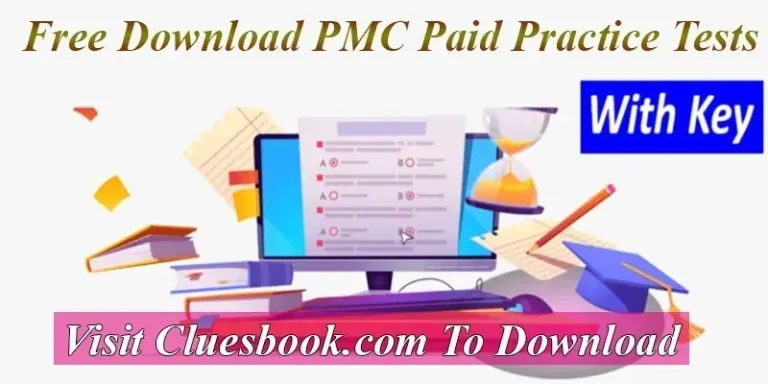 Download PMC Paid Practice Test With Keys