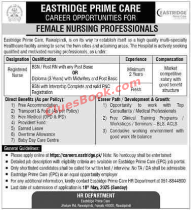 Female Nursing Jobs at Eastridge Prime Care 2025 4 Female Nursing Jobs at Eastridge Prime Care 2025