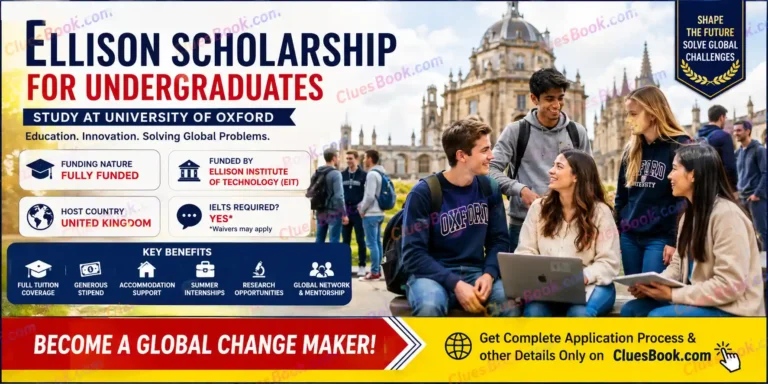 Ellison Scholarship for Undergraduates at the University of Oxford