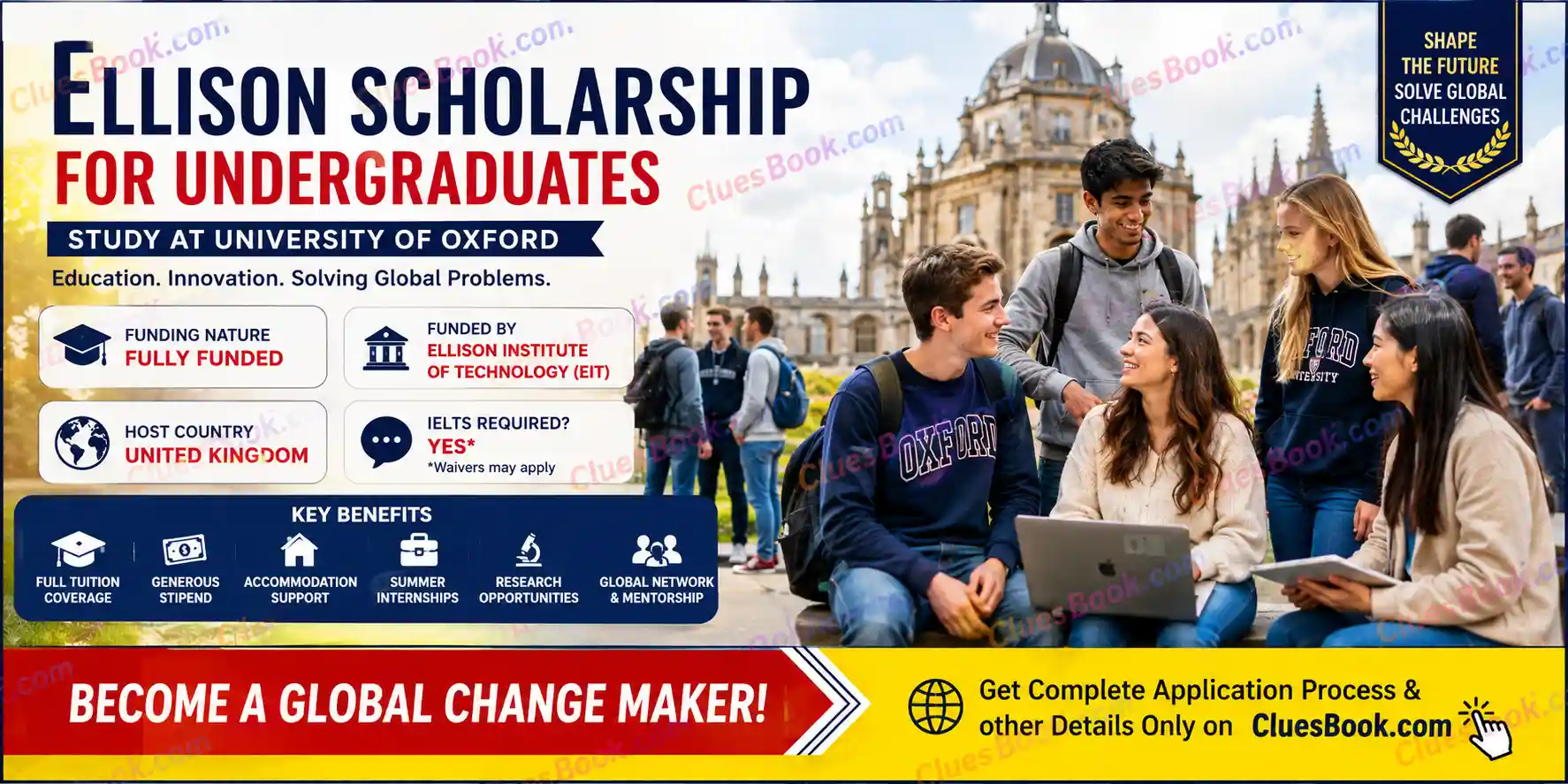 Ellison Scholarship for Undergraduates at the University of Oxford | Fully Funded 1 Ellison Scholarship for Undergraduates at the University of Oxford