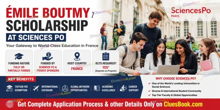 Emile Boutmy Scholarship at Sciences Po France for International Students
