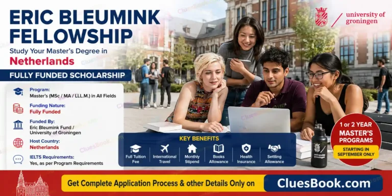 Eric Bleumink Scholarship in Netherlands