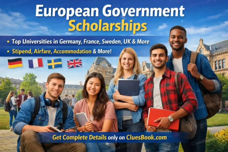 European Government Scholarships for International Students (Study In Europe)