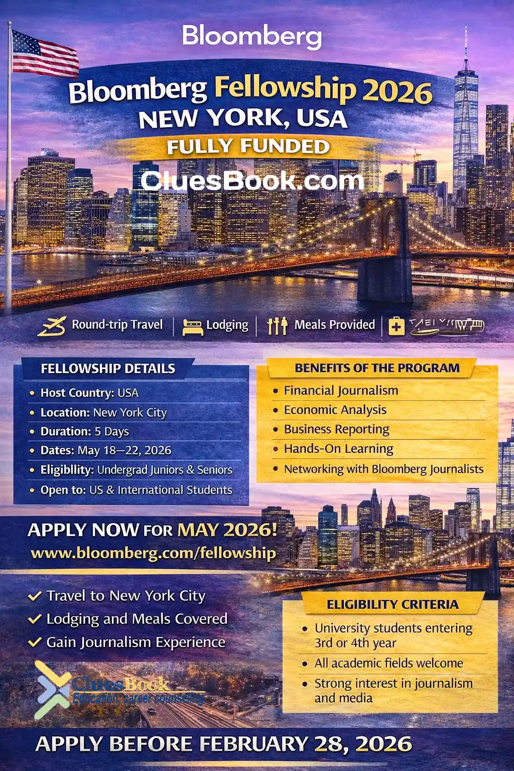 Fully Funded Bloomberg Fellowship in USA (New York) 2026 1 Fully Funded Bloomberg Fellowship in USA (New York) 2026