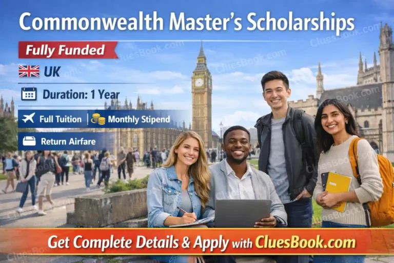 Fully Funded Commonwealth Masters Scholarships in UK