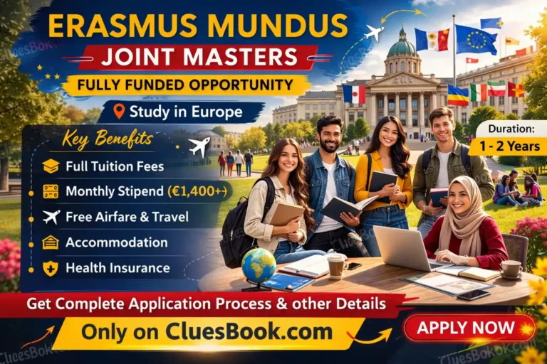 Fully Funded Erasmus Mundus Joint Masters Scholarships Program
