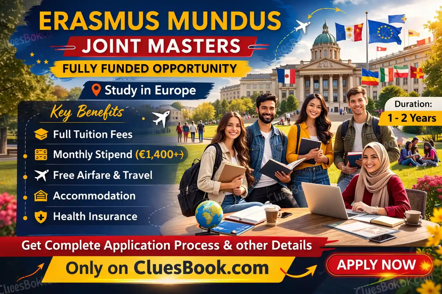 Fully Funded Erasmus Mundus Joint Masters Scholarships Program 1 Fully Funded Erasmus Mundus Joint Masters Scholarships Program