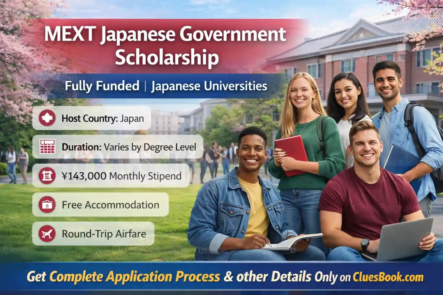 Fully Funded MEXT Japanese Government Scholarship 2026 (Without IELTS) 1 Fully Funded MEXT Japanese Government Scholarship (Without IELTS)