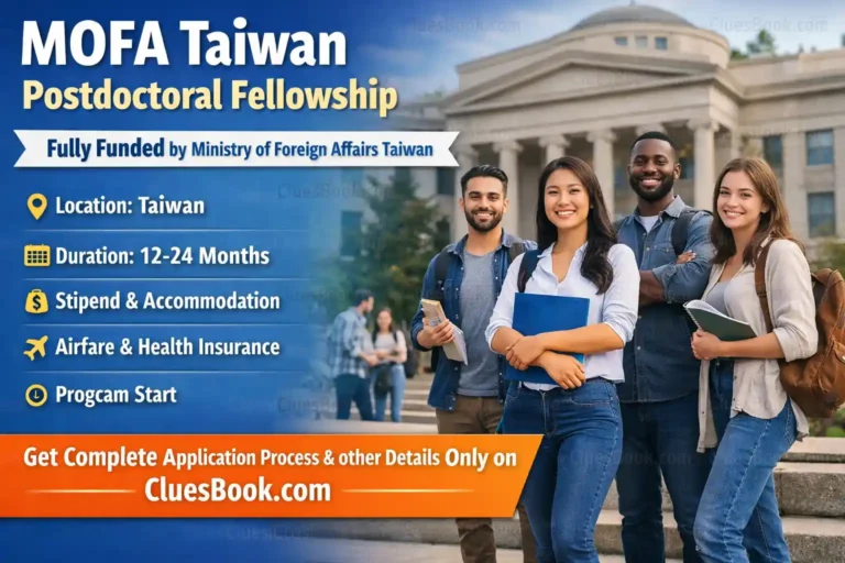 Fully Funded MOFA Taiwan Postdoctoral Fellowship