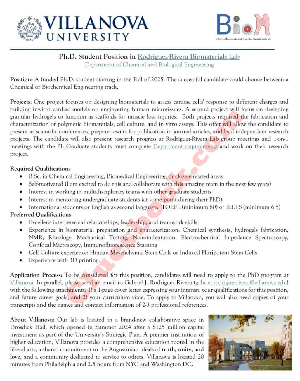 Fully Funded Ph.D Scholarships at Villanova University 2025 | Study in USA 1 Fully Funded Ph.D Scholarships at Villanova University