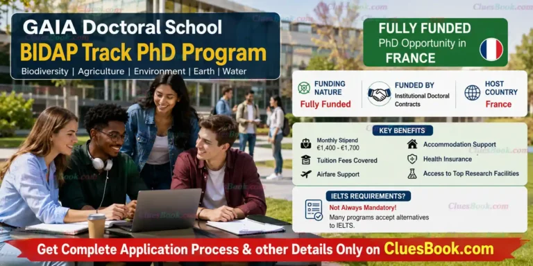 Fully Funded PhD in France GAIA Doctoral School BIDAP Track
