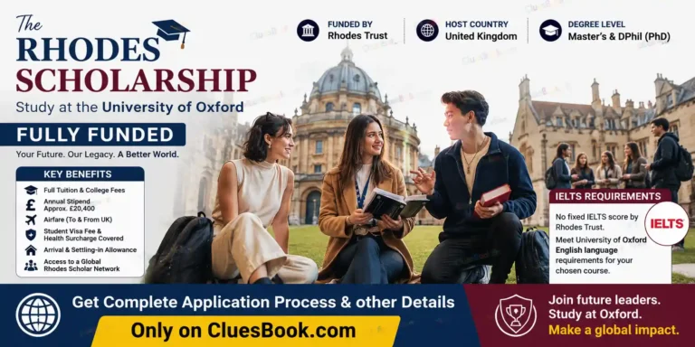 Fully Funded Rhodes Scholarship in UK
