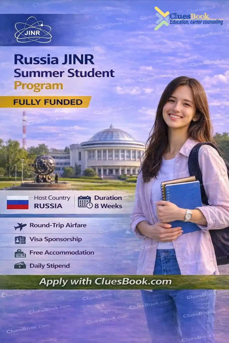 Fully Funded Russia JINR Summer Student Program