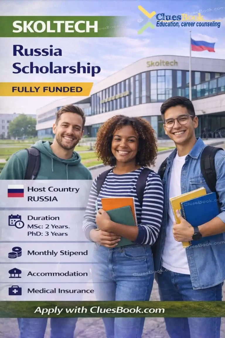Fully Funded Skoltech University Russia Scholarship for MSc & PhD