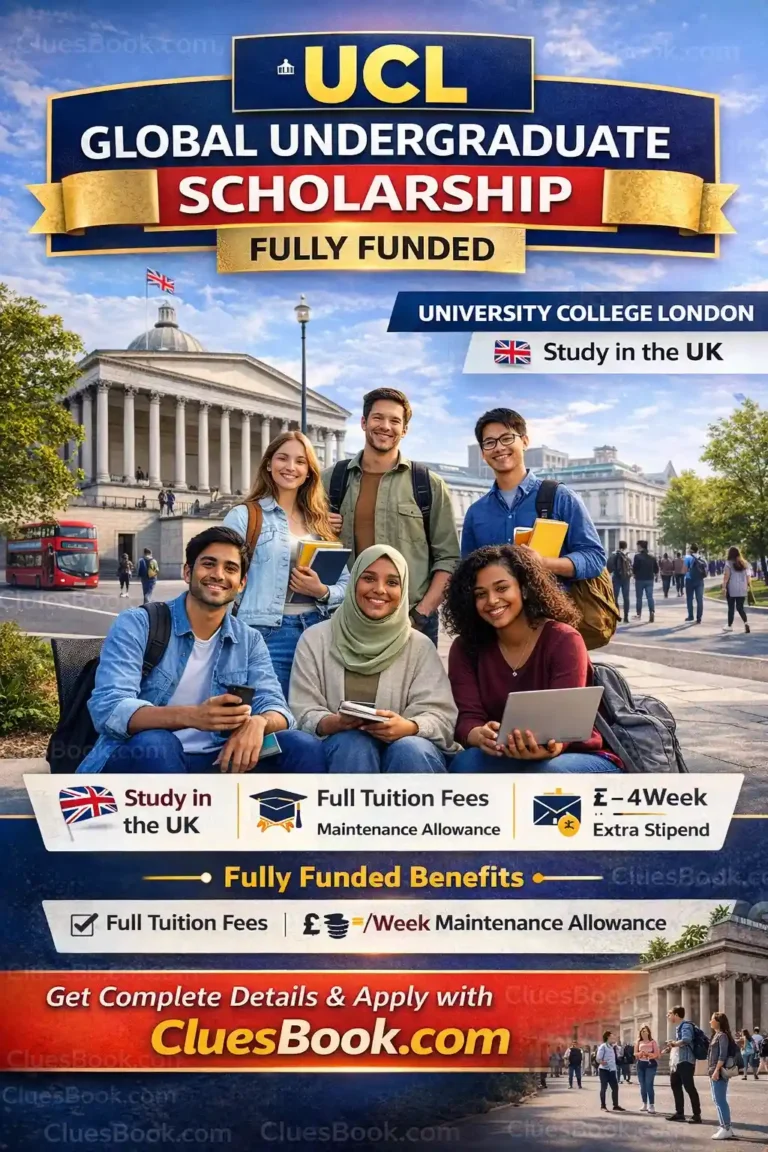 Fully Funded UCL Global Undergraduate Scholarship in UK